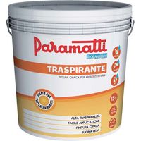 Idropittura traspirante diluibile, colore bianco, 15 lt
