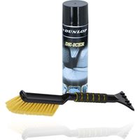 DUNLOP Kit Dégivreur 600ml & Grattoir Brosse 40cm - Dégivrage Rapide Vitres Auto, Poignée Ergonomique, Anti-Givre