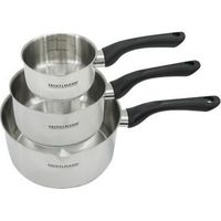 Set 3 Auflaufformen 12 16 und 20 cm aus Edelstahl Fackelmann Geneva