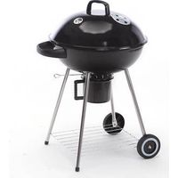 Barbecue a Carbone Carbonella con Termometro Carrello e Raccoglitore Olio Taddei Round 61