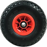 Werka Pro – Roue increvable 260x75mm – Pneu plein polyuréthane – Alésage 25mm – Roulement à billes pour équipements robustes