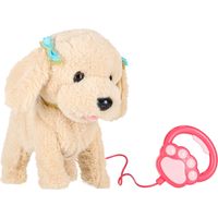 Jouet interactif pour chien caniche - aboie marche et remue la queue