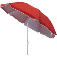 Parapluie de la plage ronde 1,80 mètres avec un poteau en acier et du nylon de nylon de mer Nedby