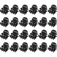 24 Pcs Mini Hair Clips, Claw Clips, Non Slip Plastic Hair Claws, Hair Accessories for Women and Girls (Black)