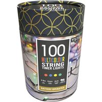 Timer string lights - Multicolour - 100 LEDs (P032201)
