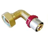 Coude femelle à sertir multicouche Ø32 - écrou tournant femelle 1-1/4'' (33/42) - Tiemme