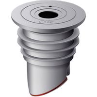 Joint de Tuyau de Machine à Lave , 35-40mm Gris Joint de Tuyau de Vidange de Machine à Laver avec Bouchon d'Étanchéité en Silicone, Tuyau pour Machine à Laver pour Cuisine Domestique