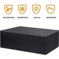 Housse de mobilier de jardin Table de jardin étanche Housse de protection pour coin salon de mobilier de jardin Capot respirant Mobilier de jardin pour sièges Tables de jardin et ense