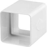 Manguito Canalón Cuadrado 70x70 EUME Blanco PVC - Ferroplast Color: Blanco