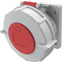 Mennekes 1814 Presa a muro TwinCONTACT IP67 32 A, 4 poli, 6 H, 400 V
