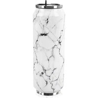 Tazza termica da viaggio, design in marmo, 700 ml, acciaio inossidabile