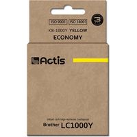 Encre Actis KB-1000Y (remplace Brother LC1000Y/LC970Y Standard 36 ml jaune)