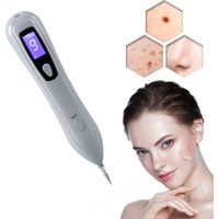Stylo pour enlever les grains de beauté, effaceur de taches brunes, élimination des grains de beauté avec 9 niveaux d'intensité, LED pour l'élimination des grains de beauté, élimine les verrues et les