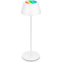 Lámpara de mesa LED RGB inalámbrica blanca IP44 para el hogar y exteriores USB