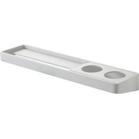 Brunt mensola con 2 fori a destra per bicchieri - L. 45 cm, colore bianco EVBR450DX