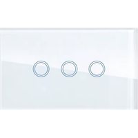 Tuya Interruttore Touch Bianco Smart Matter WiFi da Parete Serie Prestige Dimensione: 3 Pulsanti
