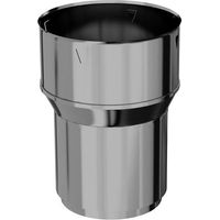 Raccord inox avec bagues à griffes poêle-tubage flexible - TEN