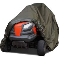 Rasenmäher-Abdeckung, wasserdichte Traktor-Abdeckung, geeignet für Mähdecks bis zu 1500 mm, strapazierfähiges 210D Oxford-Polyester, langlebig, UV-beständig, Traktor-Abdeckung für Ihren Rider-Gartentr