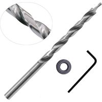 Stufenbohrer aus Schnellarbeitsstahl, Sechskantschaft, verlängertes schräges Loch, Spiralbohrer mit variablem Durchmesser, für die Holzbearbeitung, 9,5 mm Durchmesser