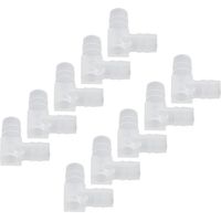 Lot de 10 Raccord coudé, Matériau PE, Résistant à l'usure, Pour tube silicone, Usage laboratoire alimentaire