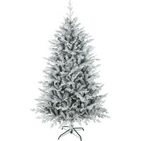 Künstlicher Weihnachtsbaum 180 cm künstlich Tannenbaum mit Schnee, 1976 Spitzen für drinnen
