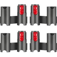 Supporto accessori da 4 pezzi per aspirapolvere Dyson, robusto e facile da usare, supporto portaoggetti per aspirapolvere Dyson Aspirapolvere, ampia compatibilità, per Dyson V7 V8 V10 V11 V15 (nero +