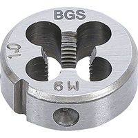 Bgs Technic – Filière M9 x 1.00 x 25 – Filetage métrique pas standard – Ø extérieur 25.4 mm – Épaisseur 9 mm pour filetages propres