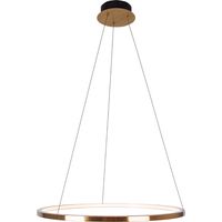 Suspension anneau doré brossé Ø70 LED 23W Maxlight