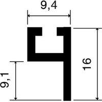 Profilo porta giunto 4110 VACHETTE L.2,25 mt - 866992