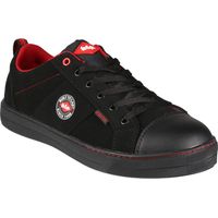 Lee Cooper LCSHOE054 Abbigliamento da lavoro SB / SRA Stivale da baseball retrò, Scarpa antinfortunistica da lavoro unisex con stile moderno, Nero, 42 EU