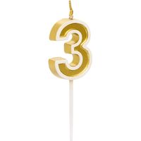 Candela di compleanno numero 3 - 5five