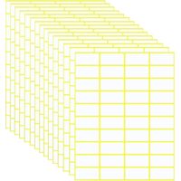 600 stuks zelfklevende etiketten, 38 x 19 mm schrijfstickers, universele zelfklevende etiketten voor prijsetiketten, adres, huishouden, diepvriesproducten, kantoor, keuken en etiketten