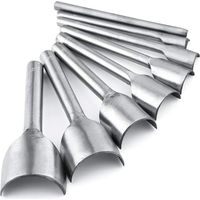 Set mit 8 Leder-Ausstechformen für Bastelarbeiten, Riemen, Geldbörsen, Gartenarbeit und DIY-Projekte, 5 x 40 mm