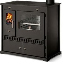 Prometey LTD Holzherd P ECO INOX Mit Edelstahlbackfach Rechte Version