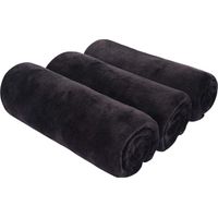 BW&HM Serviette Sport Musculation Microfibre Serviette de Sport Homme Gym Fitness Sechage Rapide Absorbant Femme 40 x80 cm Lot de 3 Noir