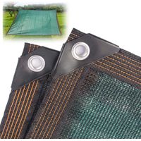 Filet d'ombrage, Potager Toile d'ombrage 90% Tissu de D'ombrage, Voile D'Ombrage pour Abri de Voiture/Fleurs/Plantes, Voile Solaire, Vert Foncé, 2x10m