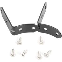 AIPERQ Réparation de CharnièRe, Kit de RéParation de Support de CharnièRe de Fer pour Couvercle de BoîTe à Gants en Fer pour A4 S4 B6 B7 Noir