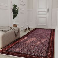 Tapis oriental tissé Dorna - 200x100cm, Rectangular - 100% Acrylique - Tissé - Rouge