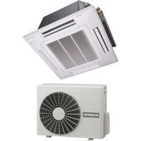 Climatizzatore Condizionatore Hitachi a Cassetta 4 Vie Inverter 9000 Btu RAI-25RPE R-32 Wi-Fi Optional con Griglia Inclusa - Novità