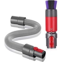 Pièces Brosse Anti-Rayures pour Dyson Aspirateur Kit, pour Dyson v7 V8 V10 V11 V15 Accessoires, avec Tuyau D'extension Flexible, pour Dyson Universel Accessoires Aspirateur - Crezuo