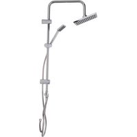 Brausestangenset mit Regendusche, Edelstahl, H. 80 cm