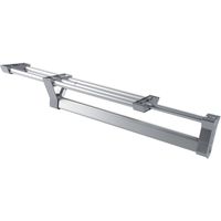 Emuca – Porte-vêtements extractible pour armoire – Aluminium anodisé mat – Longueur 350 mm – Profondeur minimale 430 mm
