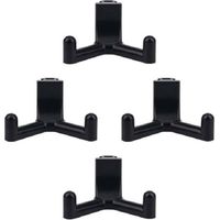 4 crochets à outils compatibles avec Lifetime Shed, organiseur de garage en plastique ABS, crochet pour outils de jardin, accessoires pour abri de jardin (noir)