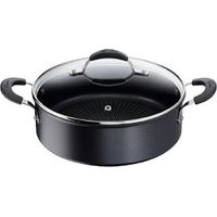 Antihaftbeschichtete bratpfanne + deckel 26 cm schwarz - Lagostina - 012165031826