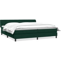 Maison Exclusive - Sommier à lattes de lit et matelas vert foncé 180x220cm velours