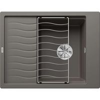 Blanco Elon 45 - Lavello in silgranit, 65x50 cm, con accessori, InFino, grigio 527250