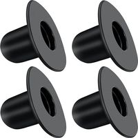 Juego de 4 tapas de repuesto prácticas y duraderas para filtros de piscina, compatibles con Intex y Bestway (negras).