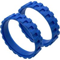 Roue en Caoutchouc Compatible avec Roue Centrale avec Pneus en Caoutchouc Antidérapant(bleu)