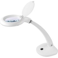 Lampada da officina con lente d'ingrandimento cosmetica 30x LED 3+12dpi 6W 6500K Rebel