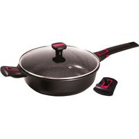 sauteuse 28 cm avec couvercle - granit pro - baumalu